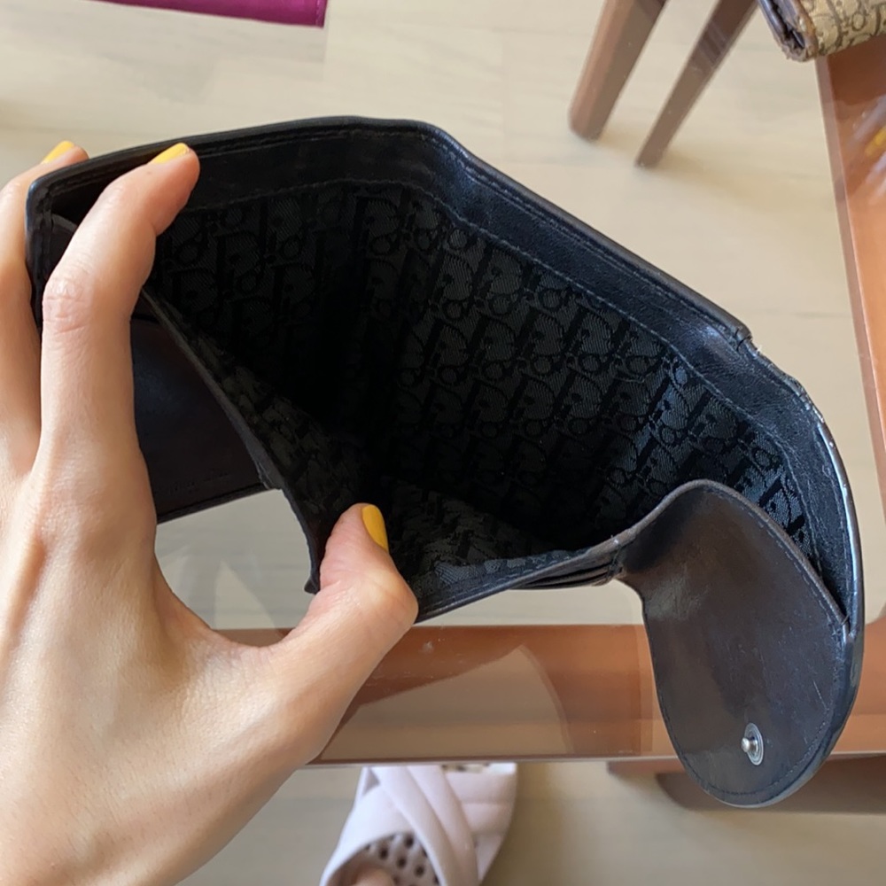 Dior Black leather wallet - Picture 4 of 7